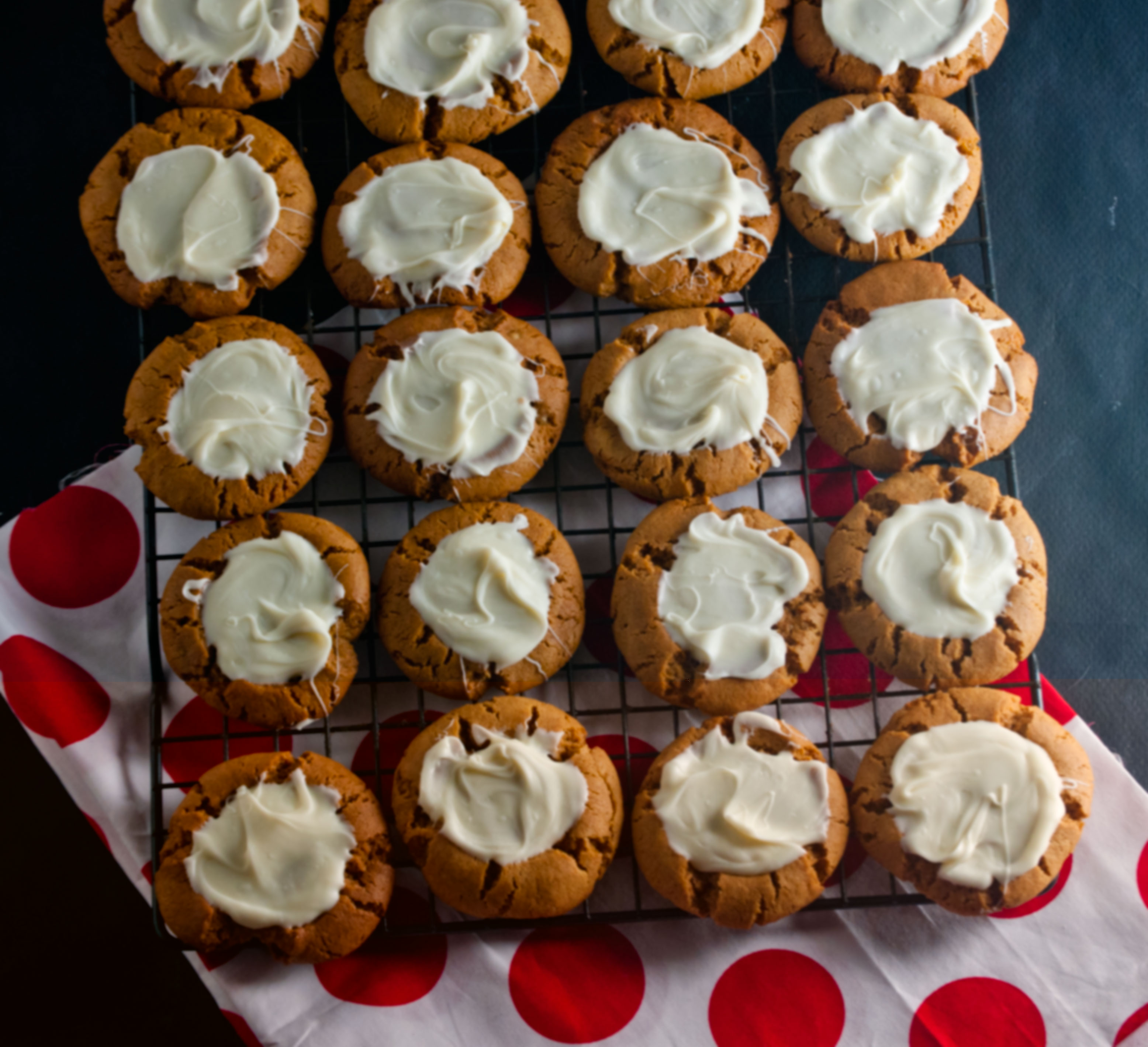 Gingerbread White Chocolate Cookies