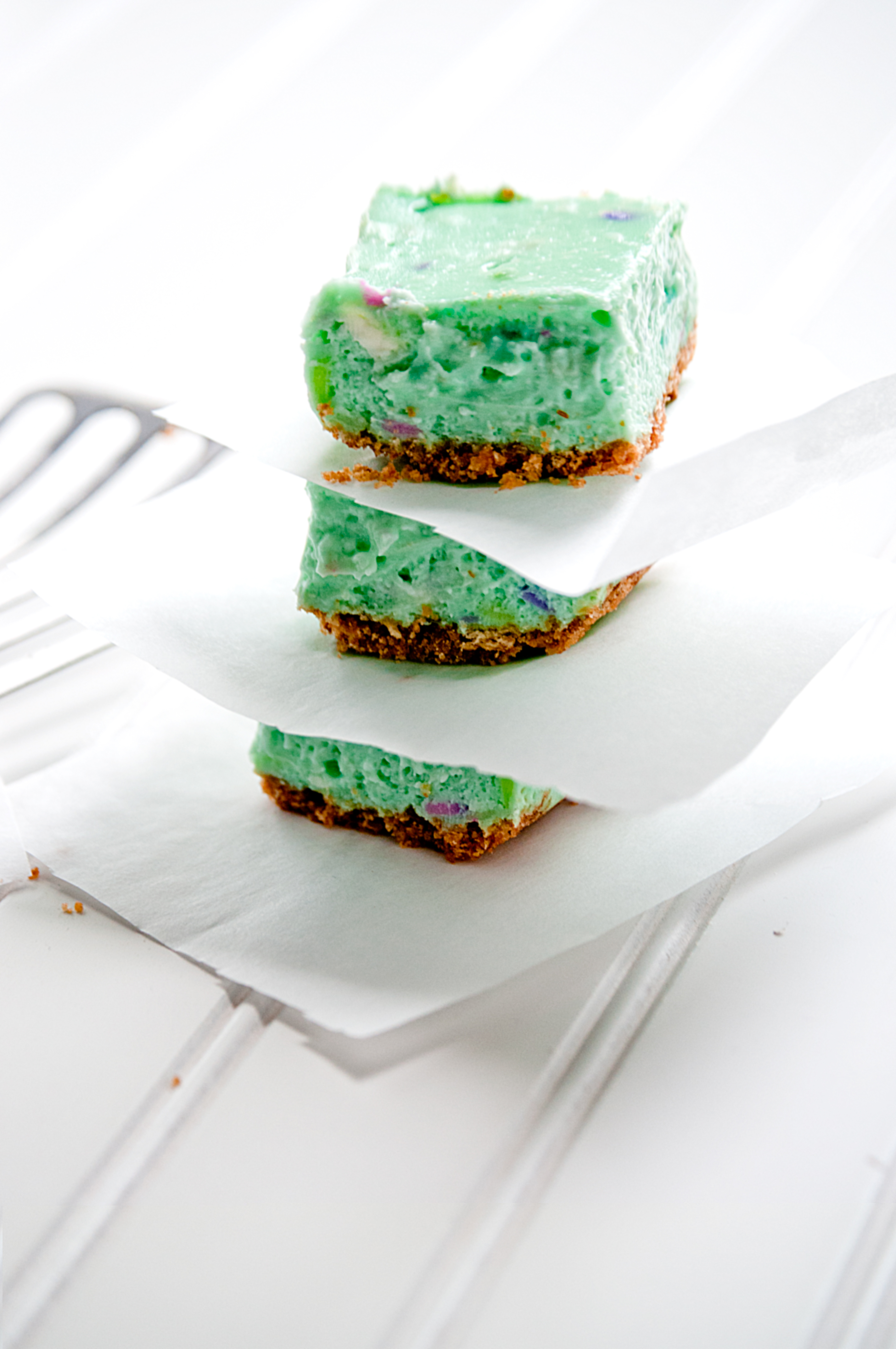 Cotton Candy Cheesecake Squares