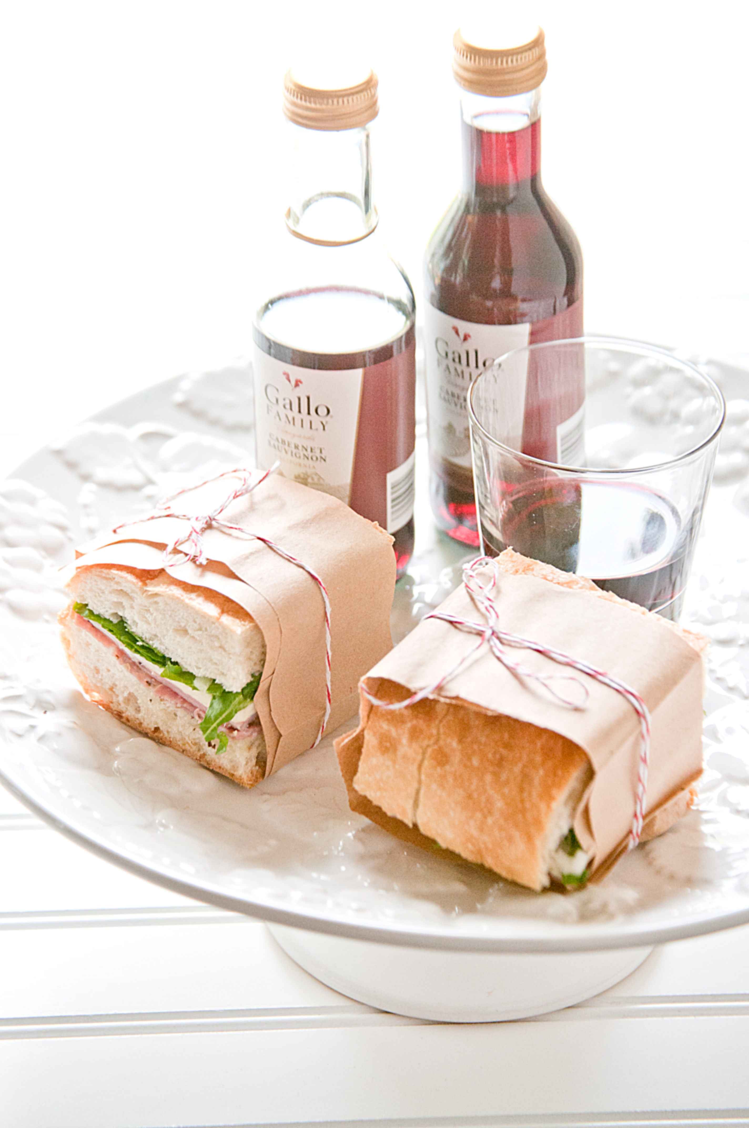 Italian Hoagie Style Pressed Picnic Sandwiches