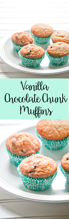 Vanilla Chocolate Chunk Muffins